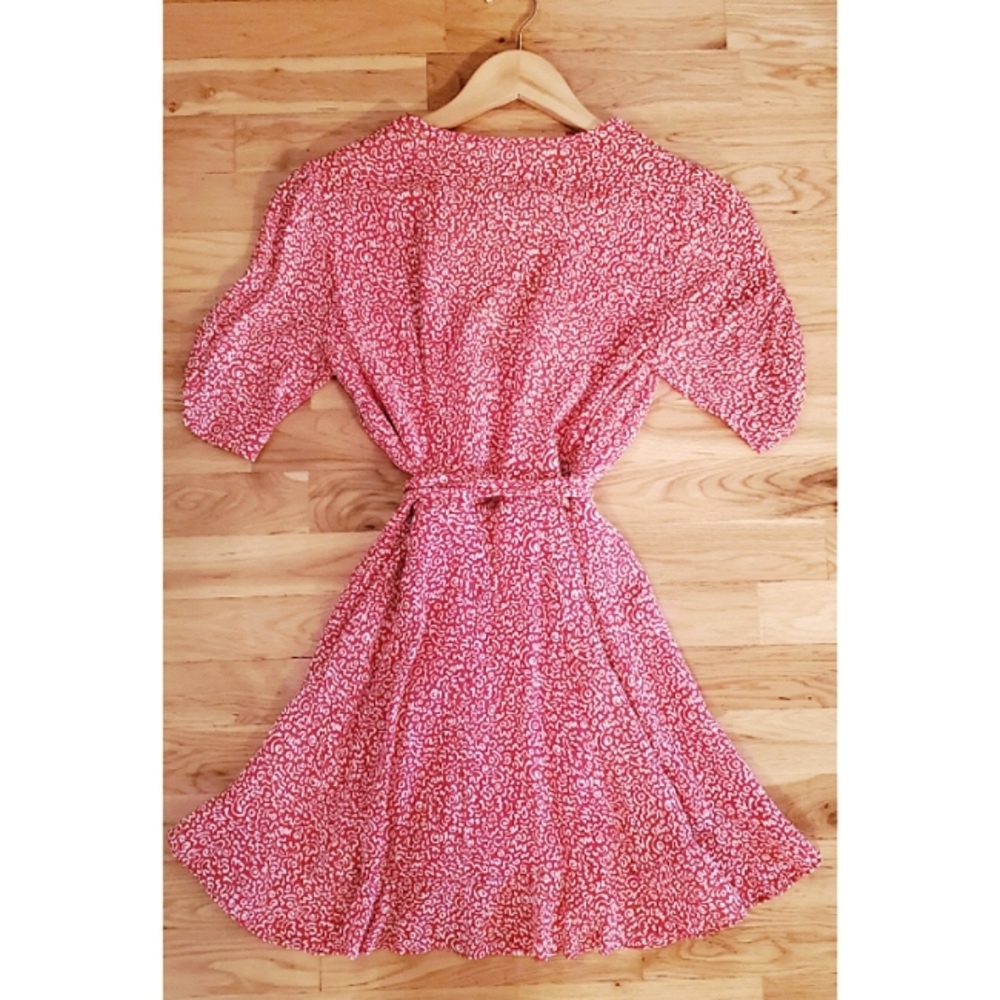 Reformation Monica Dress Red Scribble Size Small - Picture 7 of 13